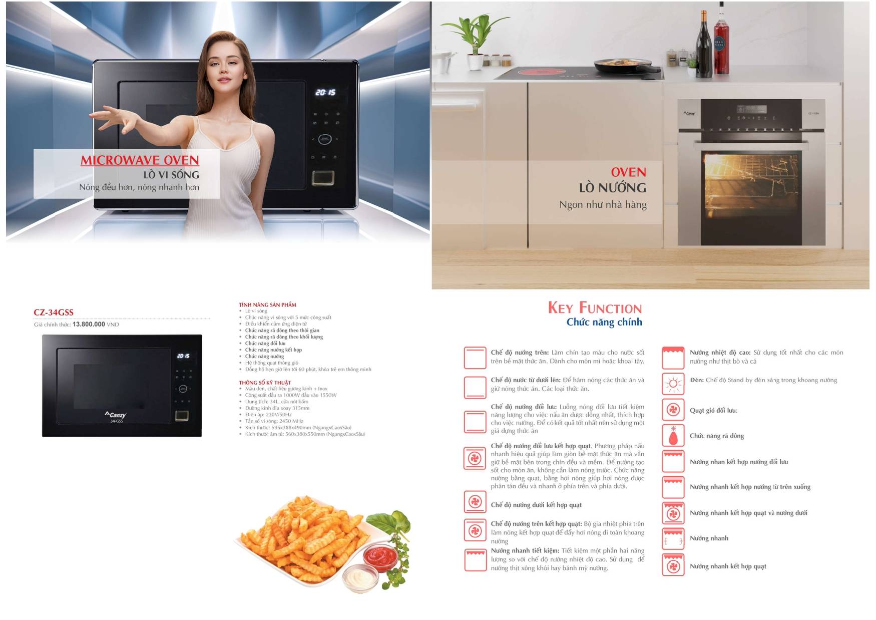 Bếp CANZY Catalogue và Bảng giá mới nhất 2024 /Page 33
